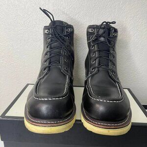 Wolverine I-90 DuraShocks Black Leather 6" Work Boot WP W200147 Men's Size 13 M